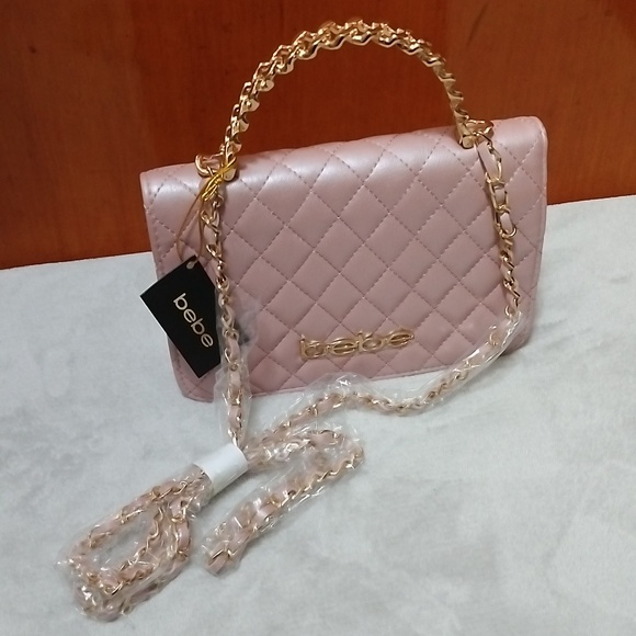 Bebe Pink Quilted Bag - Picture 2 of 7